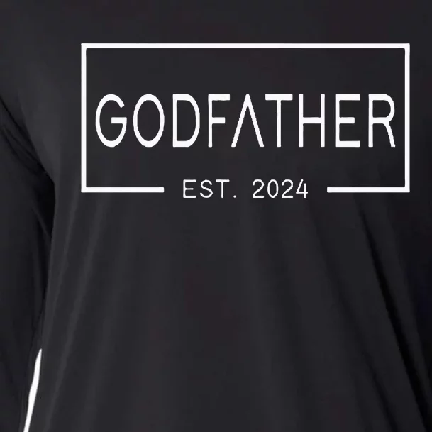 Godfather Est 2024 First Time Godfather FatherS Day Cooling Performance Long Sleeve Crew