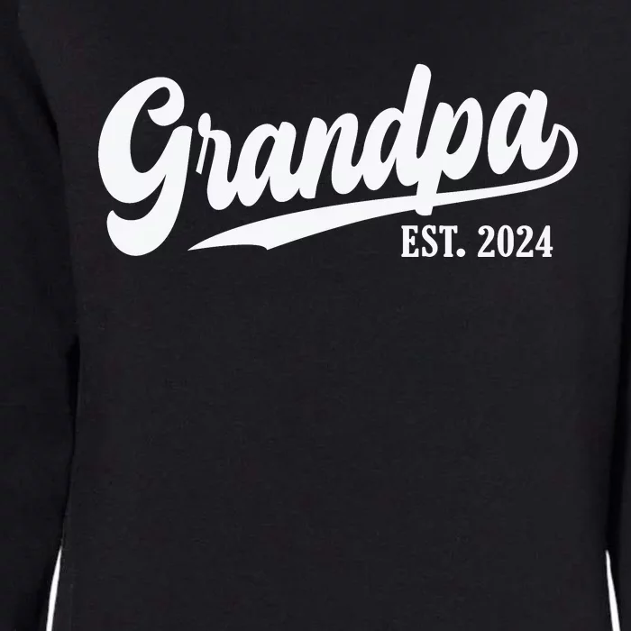 Grandpa Est 2024 Womens California Wash Sweatshirt