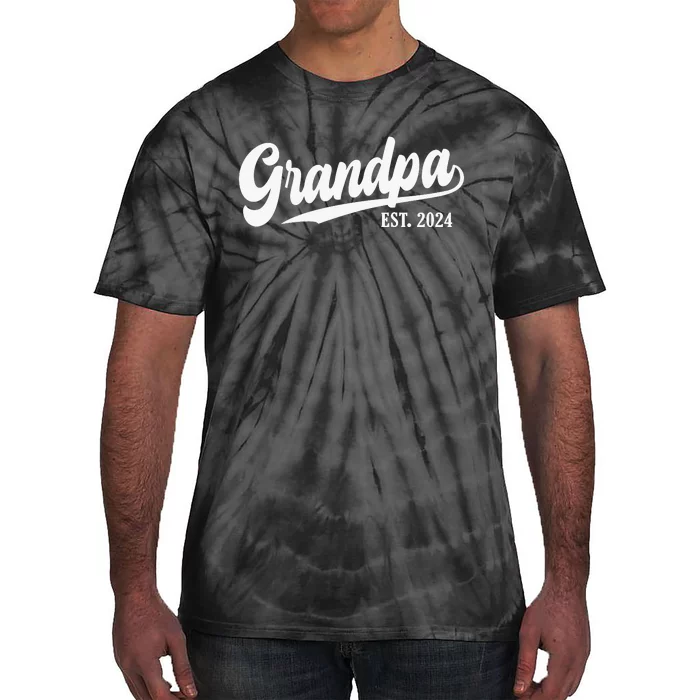 Grandpa Est 2024 Tie-Dye T-Shirt