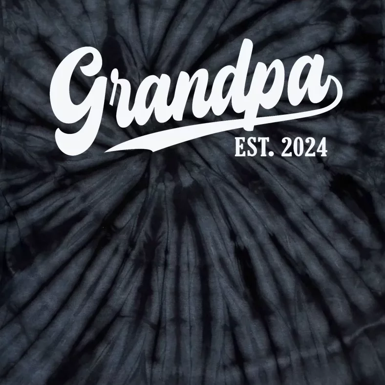 Grandpa Est 2024 Tie-Dye T-Shirt