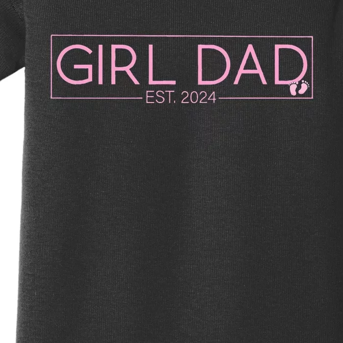 Girldad Est 2024 Newborn Daddy Father Baby Baby Bodysuit