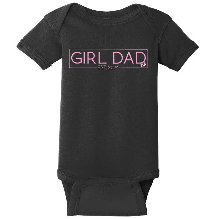 Girldad Est 2024 Newborn Daddy Father Baby Baby Bodysuit