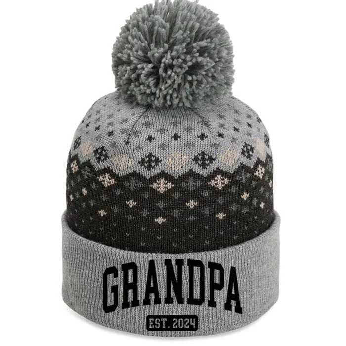 Grandpa Est. 2024 The Baniff Cuffed Pom Beanie