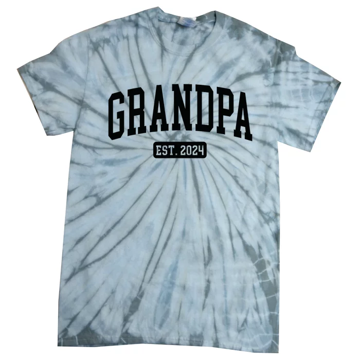 Grandpa Est. 2024 Tie-Dye T-Shirt