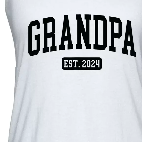 Grandpa Est. 2024 Ladies Essential Flowy Tank