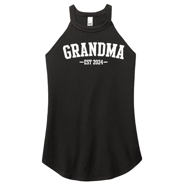 Grandma Est 2024 Promoted To Grandma 2024 For Grandmother Women’s Perfect Tri Rocker Tank