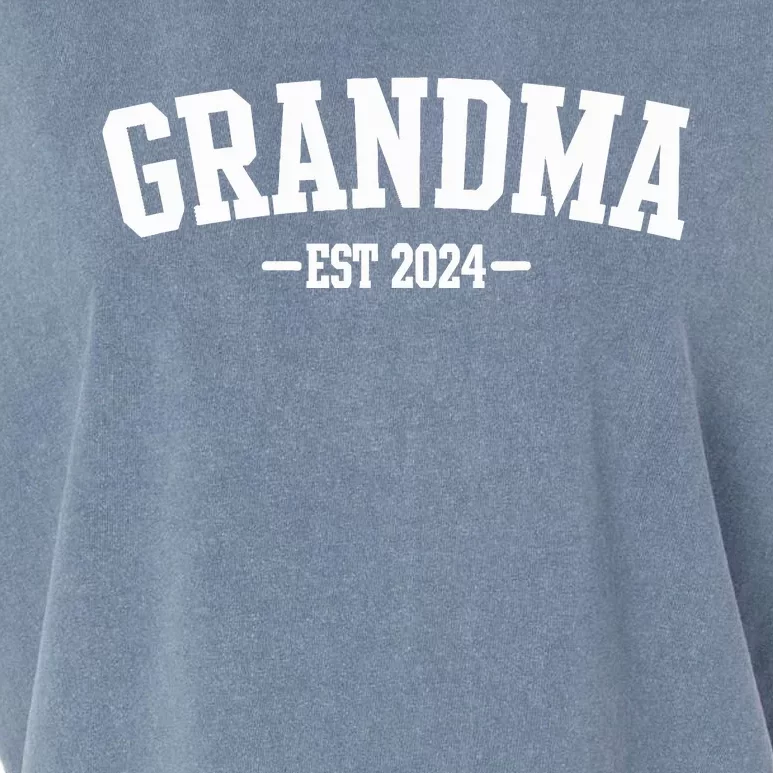 Grandma Est 2024 Promoted To Grandma 2024 For Grandmother Garment-Dyed Women's Muscle Tee