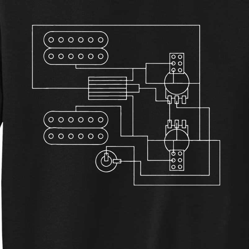 Guitar Electronics 2 Humbuckers Wiring Diagram Guitar Tech Sweatshirt