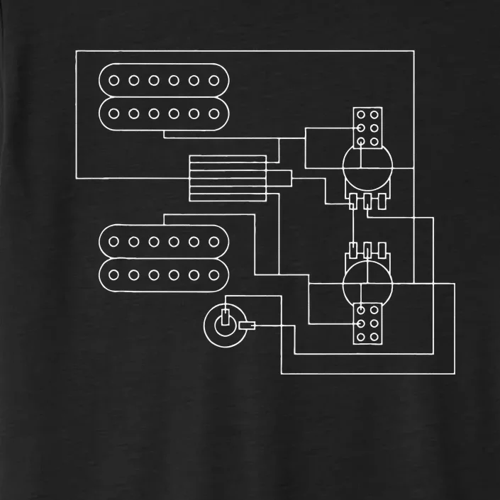 Guitar Electronics 2 Humbuckers Wiring Diagram Guitar Tech ChromaSoft Performance T-Shirt