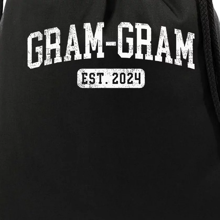 Gramgram Est 2024 Promoted To Gramgram Announcet Drawstring Bag