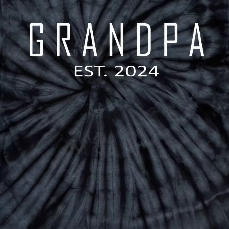 Grandpa Est 2024 Tie-Dye T-Shirt