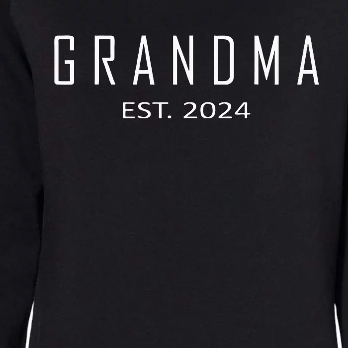 Grandma Est 2024 Funny First Time Grandmother Promoted Womens California Wash Sweatshirt