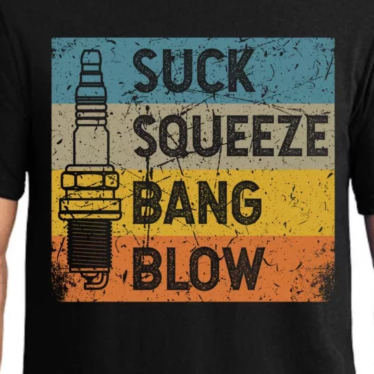 Gasoline Engine 4 Stroke Cycle Suck Squeeze Bang Blow Gift Pajama Set