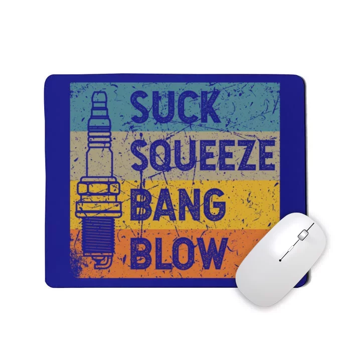 Gasoline Engine 4 Stroke Cycle Suck Squeeze Bang Blow Gift Mousepad