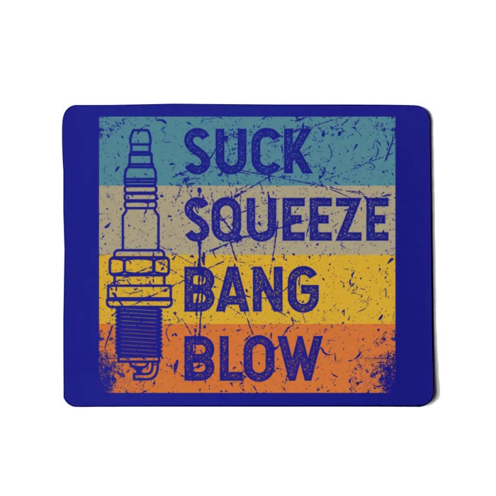 Gasoline Engine 4 Stroke Cycle Suck Squeeze Bang Blow Gift Mousepad