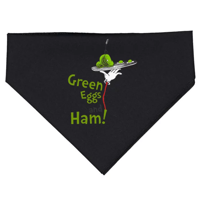 Green Eggs And Ham Title USA-Made Doggie Bandana