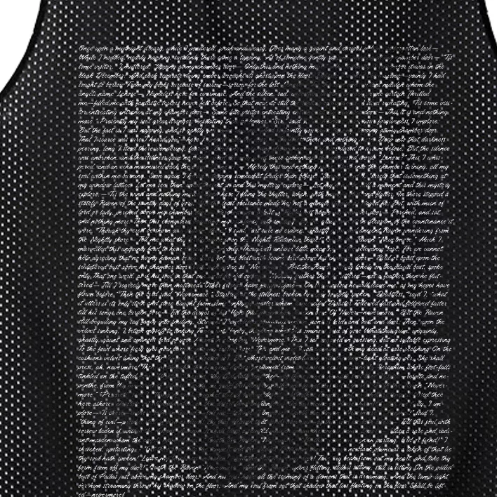 Gothic Edgar Allen Poe The Raven Mesh Reversible Basketball Jersey Tank