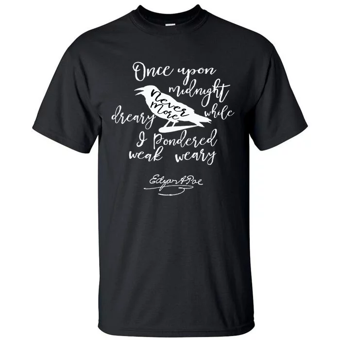 Gothic Edgar Allan Poe vintage Tall T-Shirt