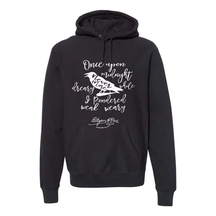 Gothic Edgar Allan Poe vintage Premium Hoodie