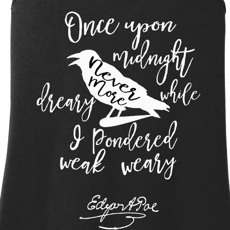 Gothic Edgar Allan Poe Ladies Essential Tank