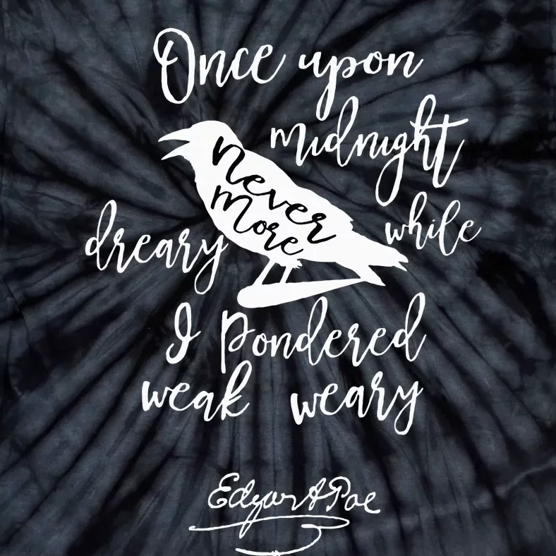 Gothic Edgar Allan Poe Tie-Dye T-Shirt