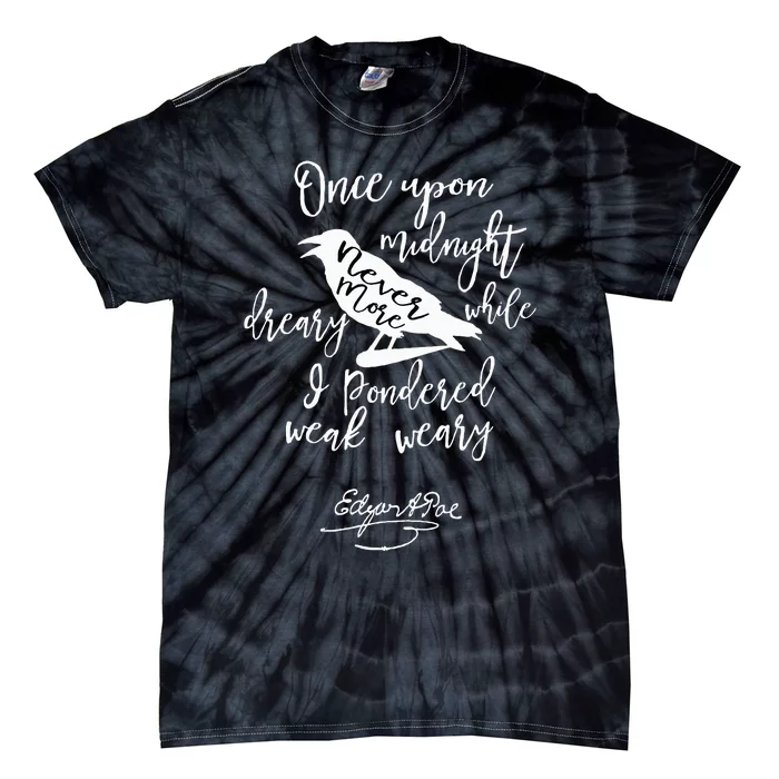 Gothic Edgar Allan Poe Tie-Dye T-Shirt