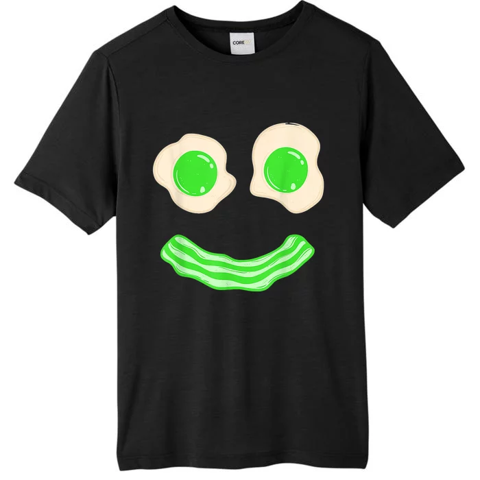 Green Eggs and Bacon Ham Smile Face Brunch Breakfast Costume ChromaSoft Performance T-Shirt