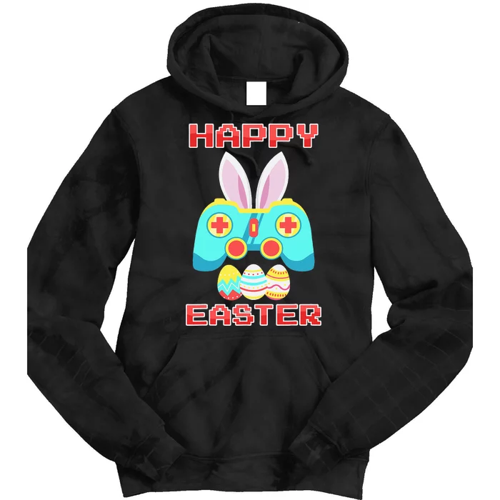 Gamer Easter Bunny Controller Easter Day Tie Dye Hoodie