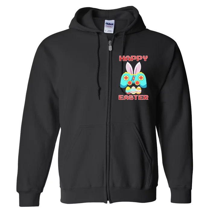 Gamer Easter Bunny Controller Easter Day Full Zip Hoodie