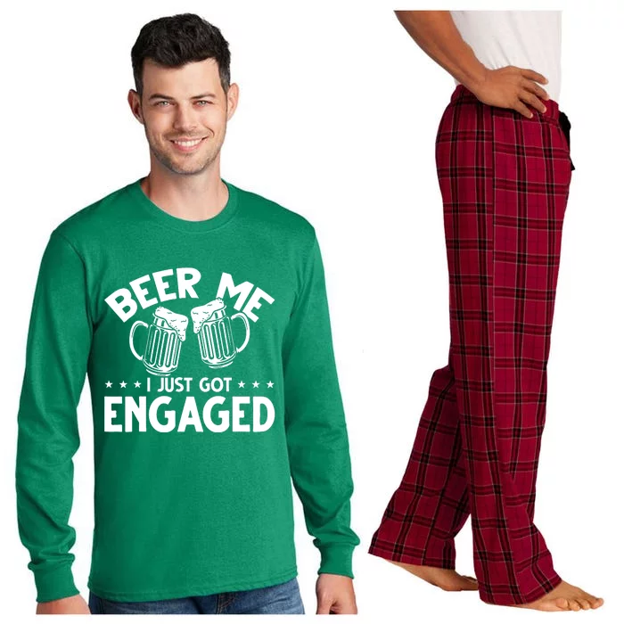 Got Engaged Beer Me Long Sleeve Pajama Set