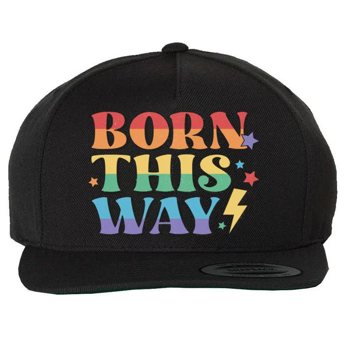 Gay Equality Born This Way Cool Gift Wool Snapback Cap