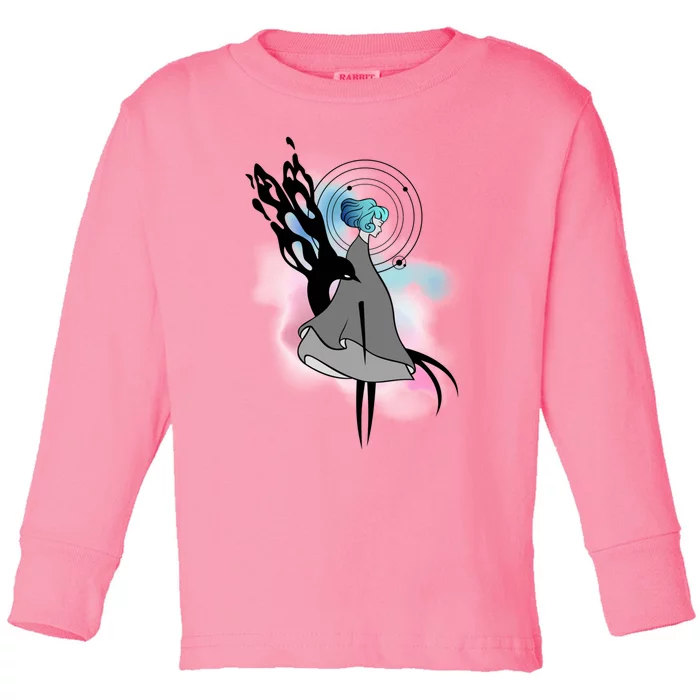 Gris Emersive Beautiful Watercolor Artwork Toddler Long Sleeve Shirt