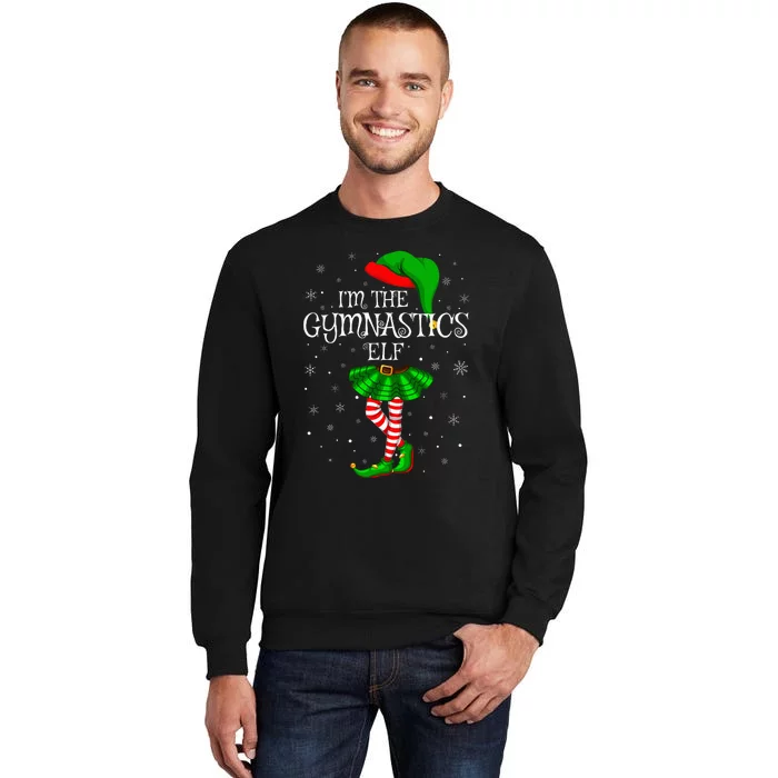 Gymnastics Elf Christmas Matching Family Elf Sweatshirt