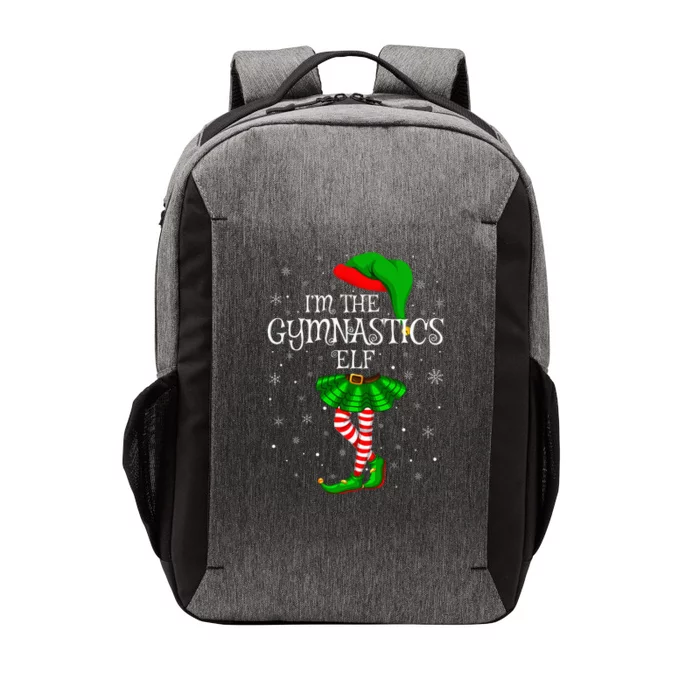 Gymnastics Elf Christmas Matching Family Elf Vector Backpack