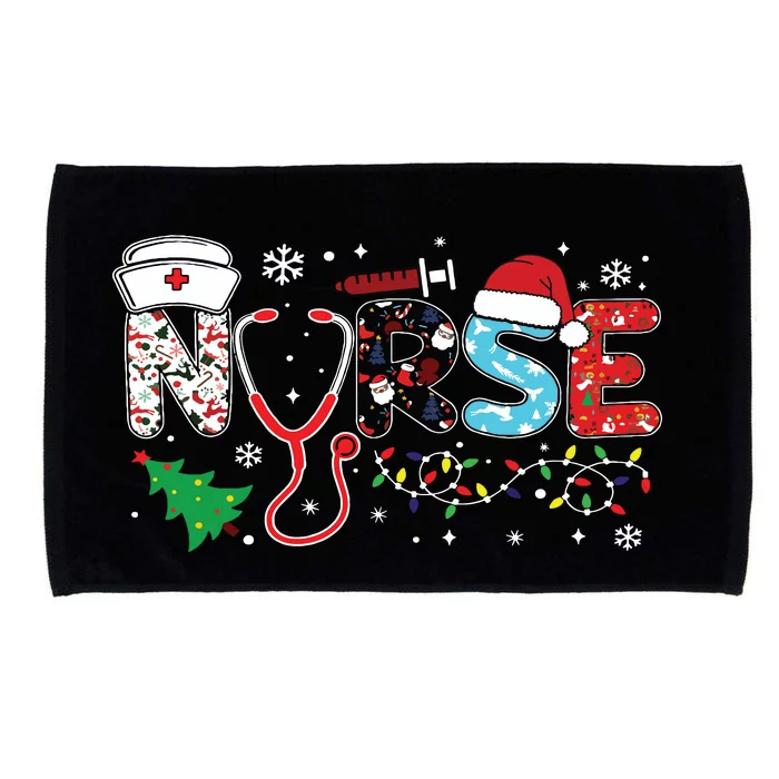 Groovy Er Cna Nurse Winter For Funny Women Christmas Nurse Microfiber Hand Towel