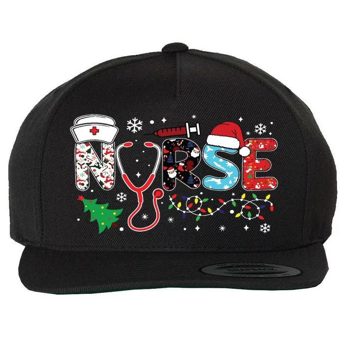 Groovy Er Cna Nurse Winter For Funny Women Christmas Nurse Wool Snapback Cap