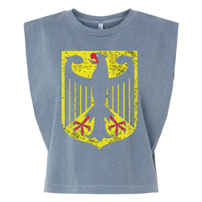 GERMAN EAGLE COAT OF ARMS GERMANY FLAG Garment-Dyed Women's Muscle Tee