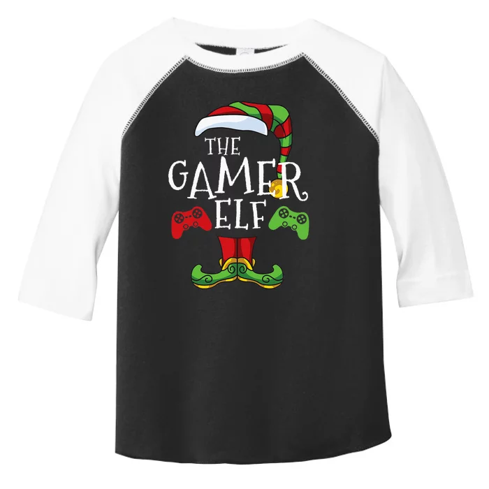 Gamer Elf Christmas Family Matching Funny IM The Gaming Elf Toddler Fine Jersey T-Shirt