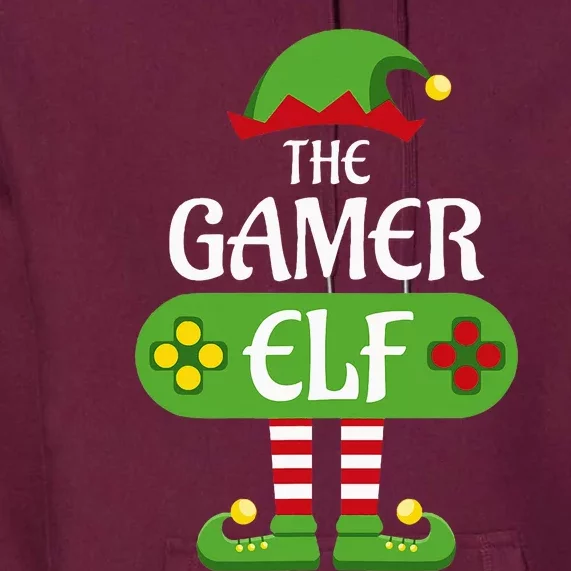 Gamer Elf Christmas Matching Group Family Premium Hoodie