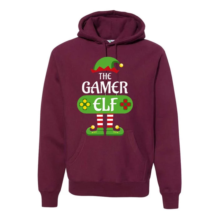 Gamer Elf Christmas Matching Group Family Premium Hoodie