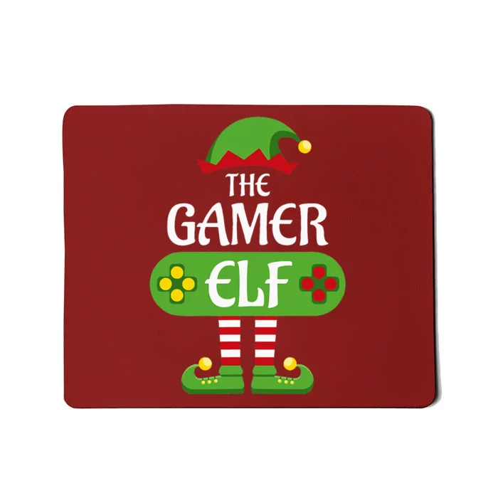 Gamer Elf Christmas Matching Group Family Mousepad