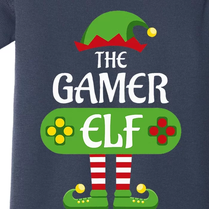 Gamer Elf Christmas Matching Group Family Baby Bodysuit