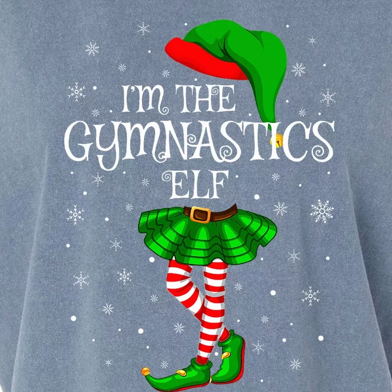 Gymnastics Elf Christmas Matching Family Elf Garment-Dyed Women's Muscle Tee