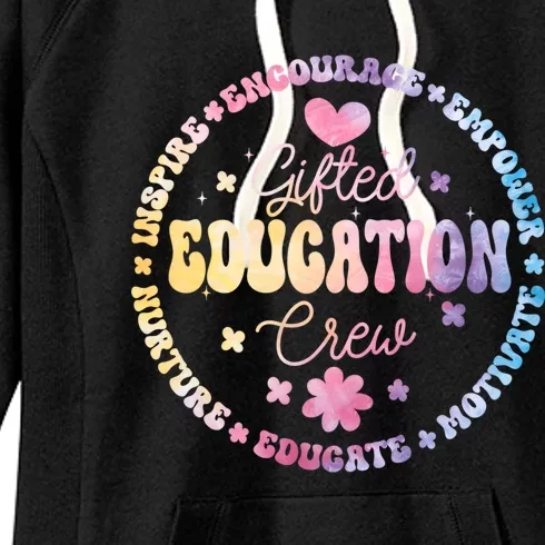 Gifted Education Crew Appreciation Week Back To School Gift Women's Fleece Hoodie