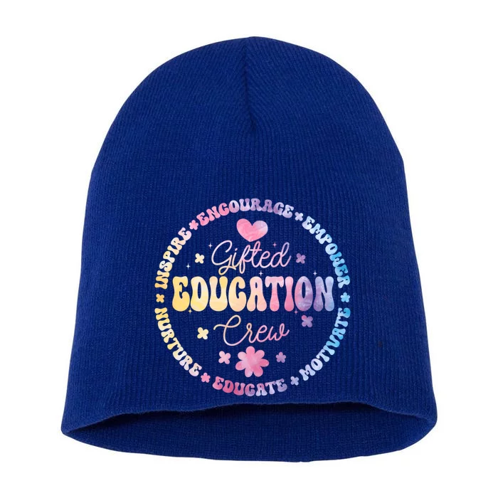 Gifted Education Crew Appreciation Week Back To School Gift Short Acrylic Beanie