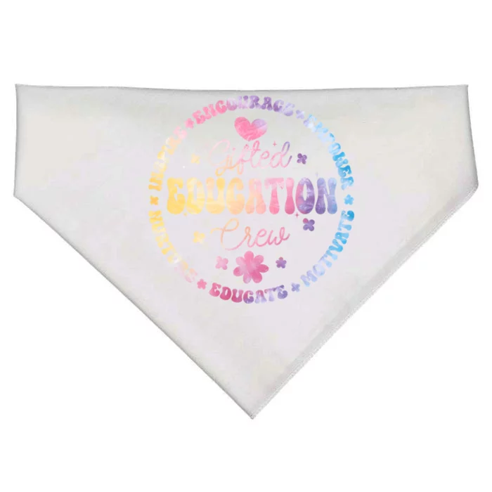 Gifted Education Crew Appreciation Week Back To School Gift USA-Made Doggie Bandana