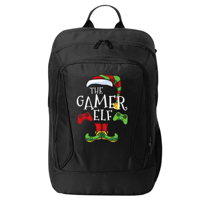 Gamer Elf Christmas Family Matching Funny IM The Gaming Elf City Backpack