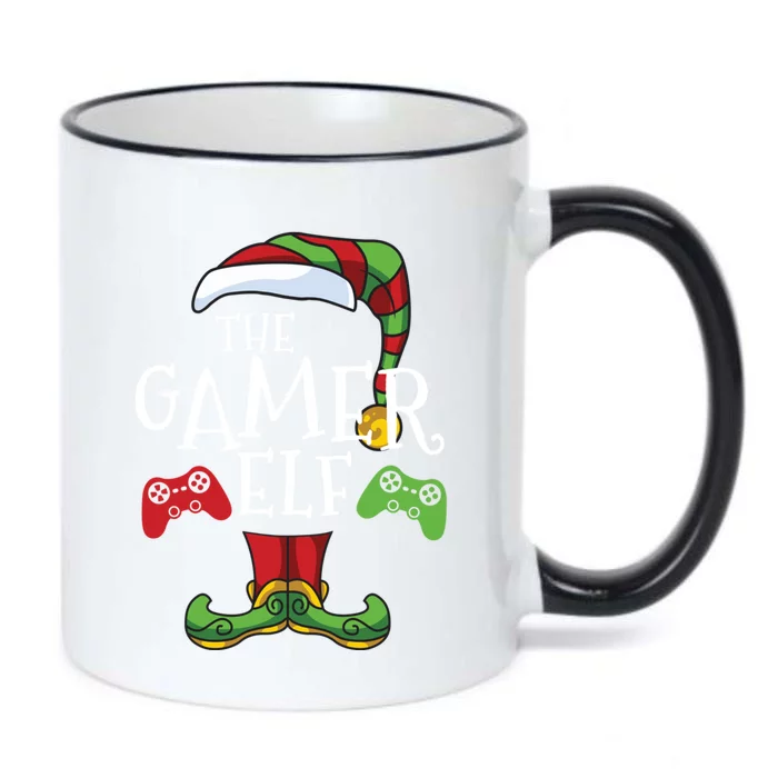 Gamer Elf Christmas Family Matching Funny IM The Gaming Elf Gift Black Color Changing Mug