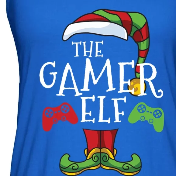 Gamer Elf Christmas Family Matching Funny IM The Gaming Elf Gift Ladies Essential Flowy Tank