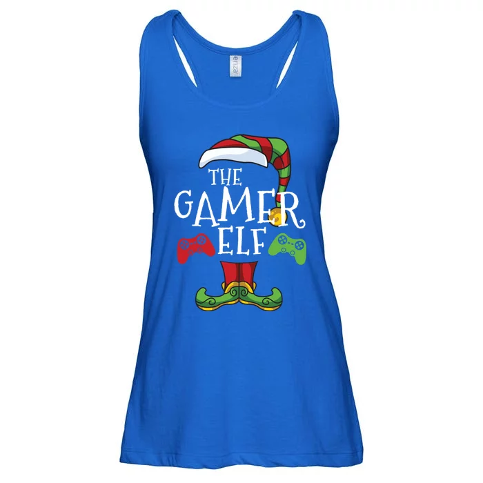 Gamer Elf Christmas Family Matching Funny IM The Gaming Elf Gift Ladies Essential Flowy Tank